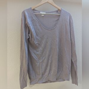 H&M Basics Lavender Long-Sleeve Lightweight Sweater